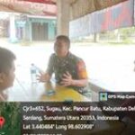 Jalin Hubungan dengan Warga, Babinsa Koramil 0201-14/PB Sambangi Warga Binaan