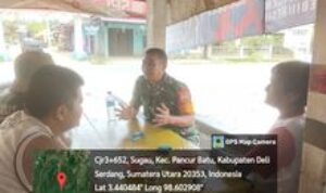 Jalin Hubungan dengan Warga, Babinsa Koramil 0201-14/PB Sambangi Warga Binaan