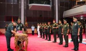 Panglima TNI Pimpin Sertijab 9 Jabatan Strategis di Lingkup Mabes TNI