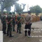 Personel Koramil 0201-10/MM Sukseskan Pelaksanaan PPKS di Kecamatan Medan Marelan