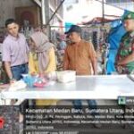 Serda Doni Kristanto Dampingi Aparatur Kelurahan Babura Tertibkan Pedagang Kaki Lima