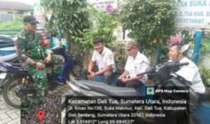 Babinsa Serka Ondra Junaidi Jalin Sinergi Melalui Komsos di Desa Suka Makmur