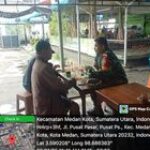 Babinsa Perkuat Jaringan Teritorial melalui Komunikasi Sosial dengan Pedagang dan Pengurus Pasar Sentral Medan Kota