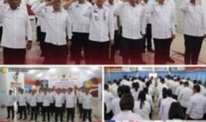 Rutan Kelas I Medan Ikuti Apel Secara Virtual Awal Tahun 2025