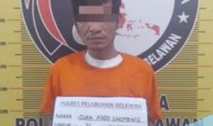 Sat Narkoba Polres Pelabuhan Belawan Ciduk Pengedar Narkoba di Jalan Rawe Pasar 6 Kelurahan Tangkahan