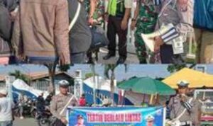 Satlantas Polres Pelabuhan Belawan Gelar Sosialisasi Kamseltibcar Lantas di Dermaga Bandar Deli