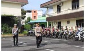 Kapolrestabes Medan Kombes Pol Gidion Arif Setyawan Pimpin Apel Operasi Pasukan Keselamatan Toba 2025