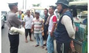 Yok Lihat Kegiatan Polisi Hari Ini, Sat Lantas Polres Pelabuhan Belawan Gelar Kamseltibcar Lantas
