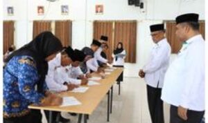 Giliran Kemenag Madina Gelar Penandatanganan Pakta Integritas Bagi Pejabat Struktural dan Fungsional