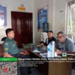 Babinsa Koramil 0201-04/MK Laksanakan Komsos dengan Masyarakat Kelurahan Pusat Pasar