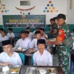 Koramil-0201-08/MA Sukseskan Acara Pemberian Makan Sehat Bergizi Di Wilayah Binaan