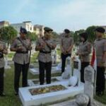 Peringati HUT Bhayangkara ke-79, Polda Sumut Ziarah ke Taman Makam Pahlawan Bukit Barisan