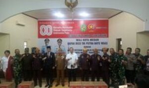 BABINSA KORAMIL 0201-06/MS DANPINGI DANRAMIL HADIRI UNDANGAN ACARA TEMU RAMAH DAN SILATURAHMI BERSAMA VETERAN KOTA MEDAN