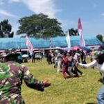 Semarak HUT RI ke-80, Babinsa Koramil 14/PB Sambangi Lomba 17-an di Desa Jati Kesuma